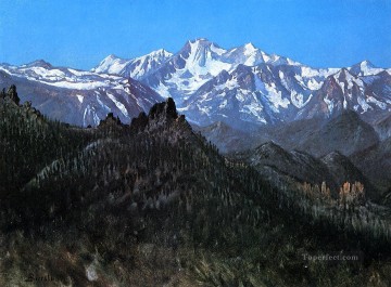  Bierstadt Canvas - Sierra Nevada aka From the Head of the Carson River Albert Bierstadt Mountain